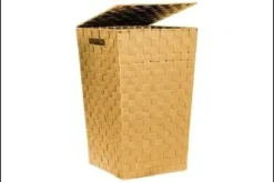 COFFRE LINGE SANGLE CURRY