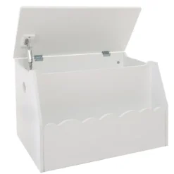 COFFRE A JOUETS BIBLIOTHEQUE BLANC