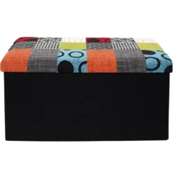 COFFRE BANC PLIABLE PATCHWORK