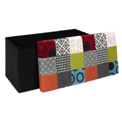 COFFRE BANC PLIABLE PATCHWORK