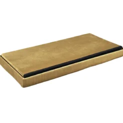 COFFRE BANC PLIABLE VELOURS COTELE GIULIA JAUNE