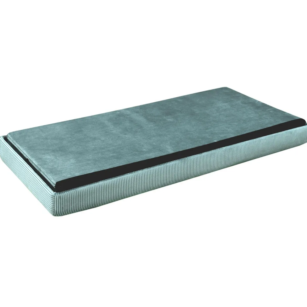 COFFRE BANC PLIABLE VELOURS COTELE GIULIA BLEU