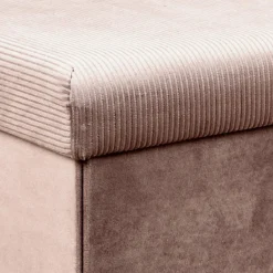 COFFRE BANC PLIABLE VELOURS COTELE GIULIA ROSE