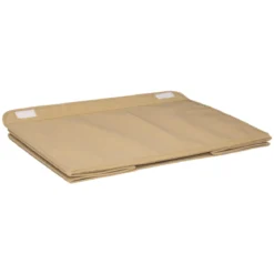 COFFRE NON TISSE JUTE ET POMPONS