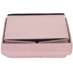 COFFRE POUF PLIABLE COMPATIBLE BRIQUE ROSE