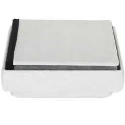 COFFRE POUF PLIABLE COMPATIBLE BRIQUE GRIS