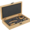 COFFRET FIBRE BOIS NATUREL SERVICE VIN 5 PIECES