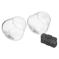 COFFRET 2 GOBELETS WIHSKY AVEC PIERRES