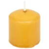 COFFRET PHOTOPHORE OUDY AVEC 4 BOUGIES JAUNE
