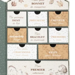 COFFRET SOUVENIR FORET 10 TIROIRS