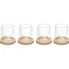 COFFRET 4 TASSES CLEA BAMBOU 8CL
