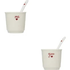 COFFRET 2 TASSES VALENTINE 10CL