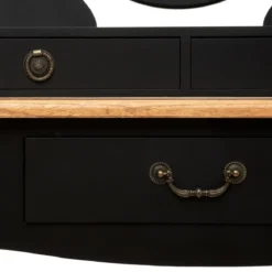 COIFFEUSE 3 TIROIR NOIR CHRYSA