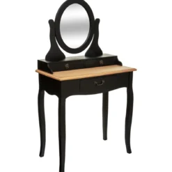 COIFFEUSE 3 TIROIR NOIR CHRYSA