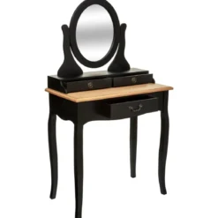 COIFFEUSE 3 TIROIR NOIR CHRYSA