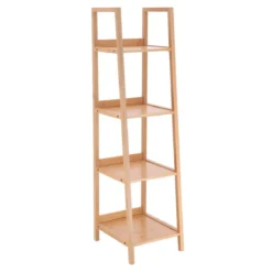 COLONNE 4 ETAGERES BAMBOU