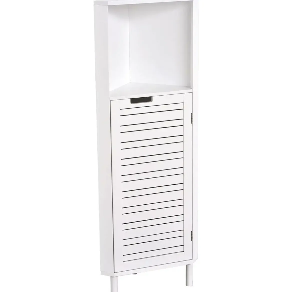 COLONNE D ANGLE MDF 1 NICHE 1 PORTE 1 ETAGERE MIAMI