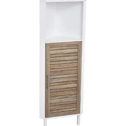 COLONNE D ANGLE MDF 1 NICHE 1 PORTE 1 ETAGERE STOCKHOLM