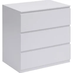 COMMODE 3 TIROIRS DOLO BLANC D.73X48X78CM