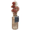 COMPOSIITON FLEUR SECHEE VASE VERRE WONDER