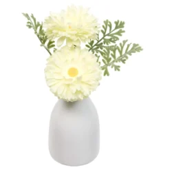 COMPOSITION FLEURS CERAMIQUE BINA H.19CM