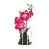 COMPOSITION ORCHIDEES VASE VERRE H.37CM