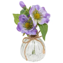 COMPOSITION VASE VERRE NELA H.17CM