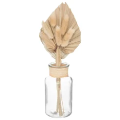COMPOSITION VERRE FLEURS NATURELLES SEA VIEW H.28CM