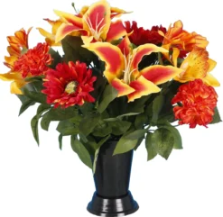 CONE LYS GERBERA SOUCI ORCHIDEE