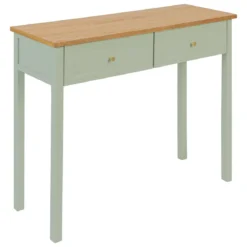 CONSOLE 2 TIROIRS MOHEA VERT CELADON L.100CM