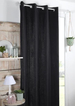 COPENHAGUE RIDEAU OCCULTANT 140X260CM NOIR