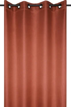 COPENHAGUE RIDEAU OCCULTANT 140X180CM TERRACOTTA