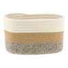 CORBEILLE NATUREL MARRON CHINE D.21X13X12CM