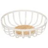 CORBEILLE A FRUITS METAL BALM BLANC