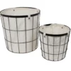 CORBEILLE FILAIRE ET DOUBLURE 34 X 35 CM GM
