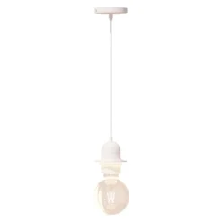 CORDON ELECTRIQUE METAL NOE BLANC L.80CM