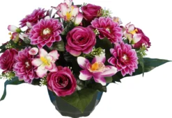 COUPE DAHLIA ROSETTE ORCHIDEE