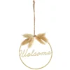 COURONNE A SUSPENDRE WELCOME METAL DORE PAMPA