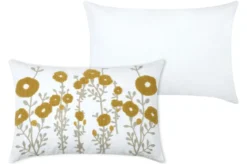 COUSSIN CAMILLE MOUTARDE 40X60CM