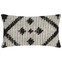 COUSSIN COTON 3D SAFARI NOIR ET BLANC 38X58CM