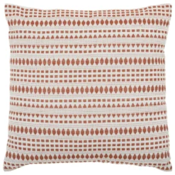 COUSSIN COTON JACQUARD MICAH TERRACOTTA 38X38CM