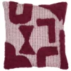 COUSSIN COTON TUFTE POPPY VIOLET 50X50CM