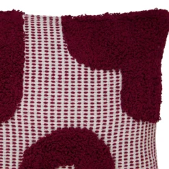 COUSSIN COTON TUFTE POPPY VIOLET 50X50CM