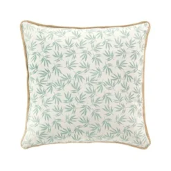 COUSSIN DEHOUSABLE 45X45CM IMPRIME ET JUTE MADDY SAUGE