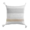 COUSSIN DEHOUSSABLE POMPONS 40X40CM COTON IMPRIME ILIADE