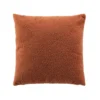COUSSIN DEHOUSSABLE 45X45CM BOUCLETTE UNIE WOOLY TERRACOTTA
