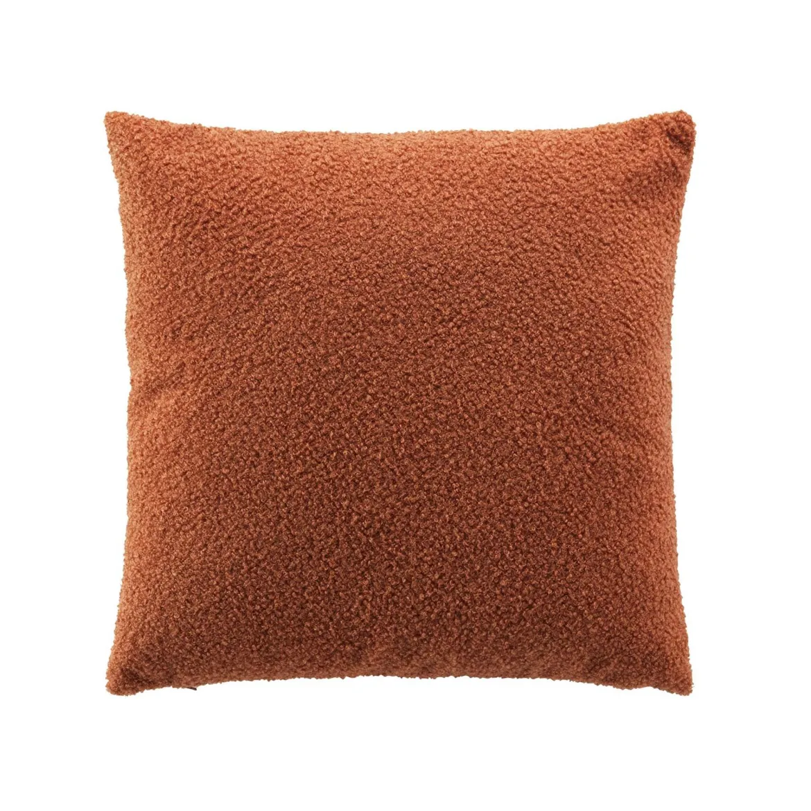 COUSSIN DEHOUSSABLE 45X45CM BOUCLETTE UNIE WOOLY TERRACOTTA