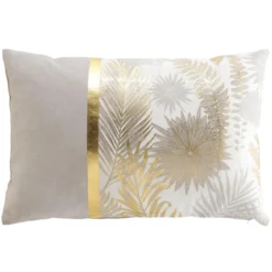 COUSSIN DEHOUSSABLE 40X60CM IMPRIME METALLISE MELISSE