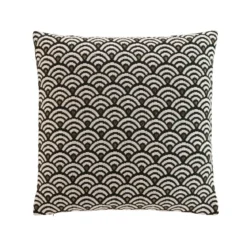 COUSSIN DEHOUSSABLE 45X45CM METALLISE MINELLA NOIR