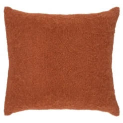 COUSSIN EFFET MOHAIR KODI TERRACOTTA 45X45CM